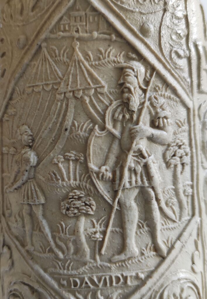 16-th-century-siegburg-stoneware-schnelle-flagon-david-detail